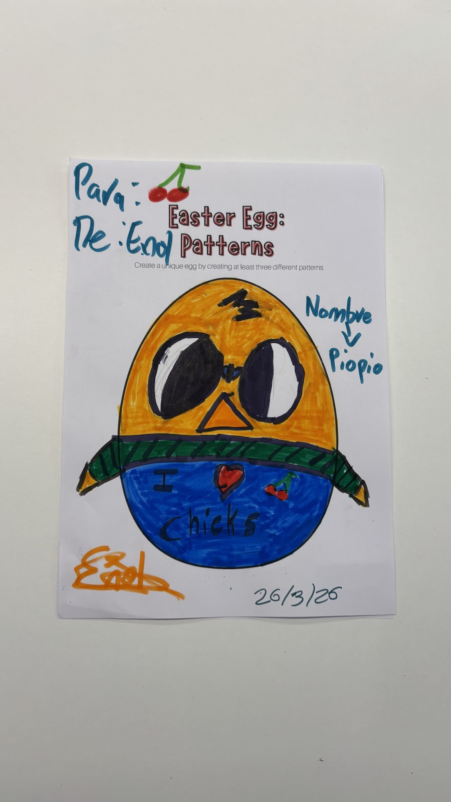 Actividad de Pascua en la academia