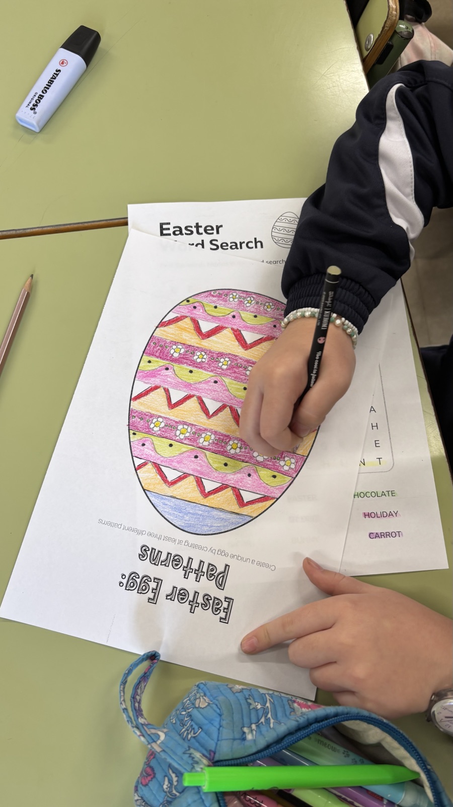 Actividad creativa de Pascua